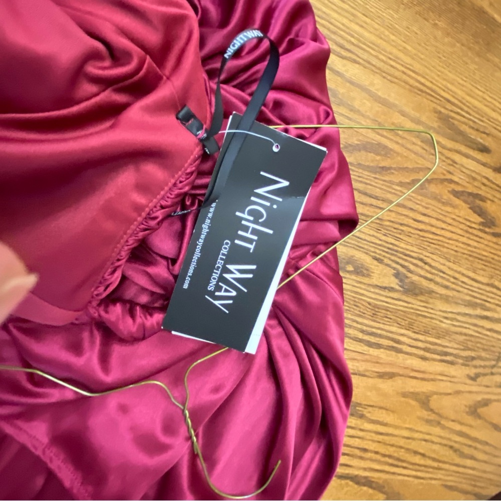 Nightway Collections Burgundy Gown